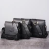 Wholesale Vintage Casual PU Leather Male Business Briefcase Shoulder Crossbody Bag Men Messenger Sling Bags