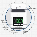 wholesale wall mounted high precision human body temperature detector with 10 Languages alarming temperature instruments K3 Plus