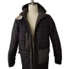 Wind breaker Fashion Winter Clothing All Over Print Trench Bubble Puffer mens jacket Coat