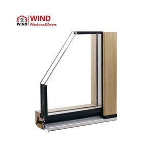 WIND grill wood door design window tilt and turn window with hardware roto
