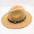Import Winter Autumn Outdoor Turquoise Embellished and Studded Strap Wide Brim Felt Fedora Hat from China
