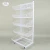 Import Wire mesh floor display stand magazine racks with wheels from China