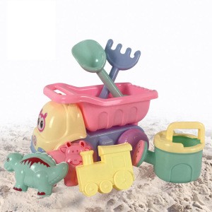 With Plastic Skip Car Summer Outdoor Toys For Kids  Promotional Beach Games  Plastic Sand Beach Toys Set