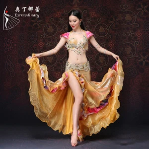 Women Push Up Bra Performance Belly Dance Clothes Wear with Egyptian bra