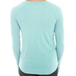 Women Soft Bamboo Raglan Long Sleeve Athletic Fit Fishing Shirt With Thumbholes
