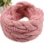 Import Women Thick Ribbed Knit Winter Infinity Circle Loop Scarf winter bob scarf from China