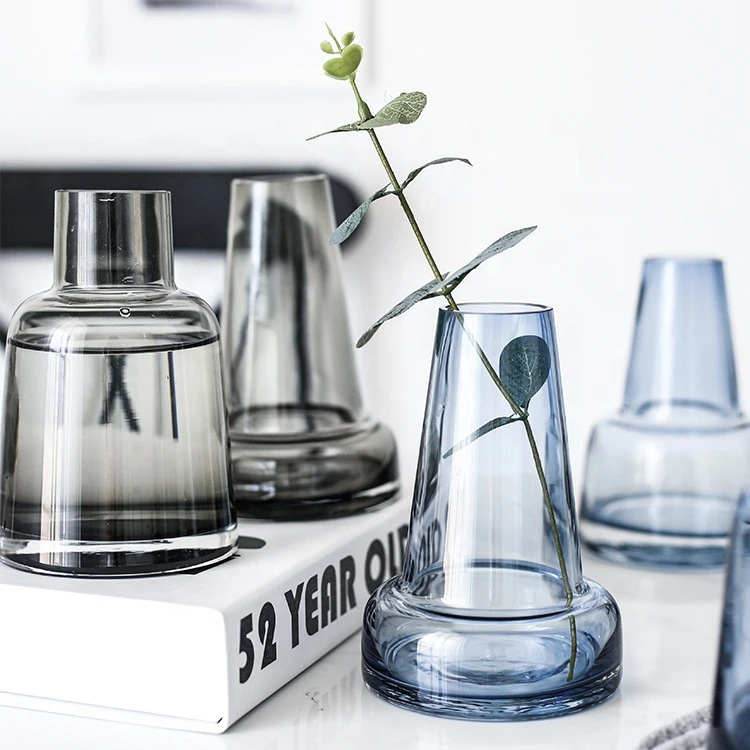 WONDER hot sale Nordic simple style glass vase set  glass vase serving bowl wedding decorations