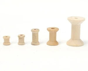 Wooden Spool Sewing Thread Spool for craft projects, storing tapes and accessories