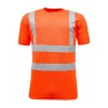 Work safety clothing reflective print oversize short sleeve man t shirts