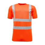 Work safety clothing reflective print oversize short sleeve man t shirts