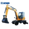 XCMG Official Wheel Excavators XE60WA 6 ton Excavator Machine For Sale