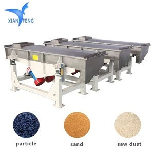 XFZ1020 linear vibrating screen sieve for plastic flake cleaning