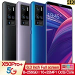 X50Pro+ HOT selling Dual Sim Card smart phone GPS Navigation Touch Screen 5G Smartphone Mobile Phones 5G