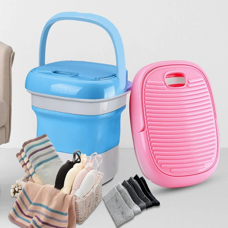 Yozra 2020 Folding Bucket Ozone Disinfection Washer Mini Automatic Washing Machine For Baby/lady and Camper/RV mini washer