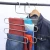 Import Ywbeyond Magic Hangers S-type Stainless Steel Trousers Rack 5 layers Multi-Purpose Closet Magic Space Saver trousers hanger from China
