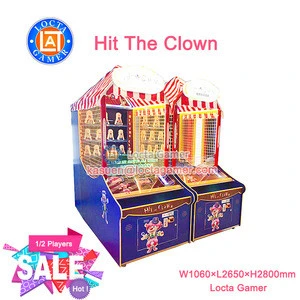 Zhongshan amusement park equipment redemption throwing ball Toss game machine Carnival hit the clown shooting ball game