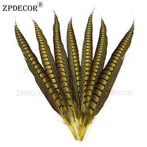 ZPDECOR 40-45 cm 50 PCS/Pack  Lady Amherst pheasant tail feathers For Festive Party Supplies