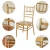 Import ZY00220 cheap metal gold wholesale wedding chiavari dining chair from China