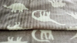 Fashion Printed Cutting Flannel Fleece Polyester Garment Curtain Textile Sofa Fabric