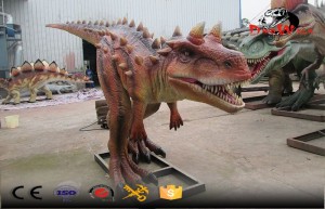 medium size animatronic dinosaure simulation outdoor decoration model﻿