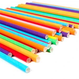 China Wholesale Disposable Paper Straw Eco-Friendly Drinking Paper Straws Composable