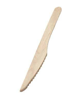 Disposable wooden knives