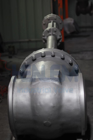 DN500 PN16 Caron Steel WCB Extension Stem Gate Valve With BW End