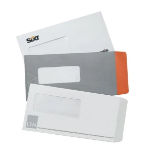 High Quality Customized Paper Business Envelope With PVC Window