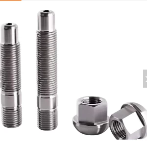 Gr5 Titanium Alloy M14x1.25 Wheel Stud Kits Titanium Wheel Stud Bolts and Nuts