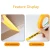 Import Masking Adhesive Tape Bright Yellow Paper for Car Painting from China