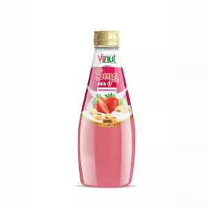 OEM/ODM 290ml Vinut Soya milk drink with Strawberry juice, No Sugar, Low Fat, Wholesale from Viet Nam