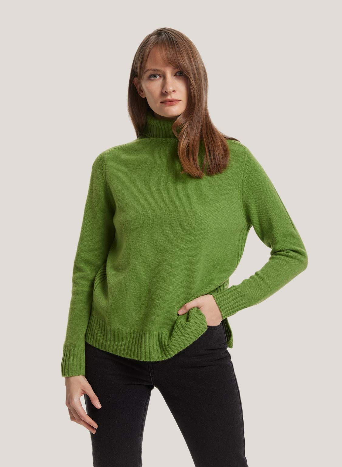 Buy The Cashmere High Neck Sweater For Chic Comfort from KEKEXILI ...