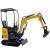 Import chinese digger machine hydraulic mini digger excavator crawler micro bagger 1 ton 1.2 ton for garden home use from China