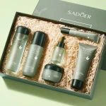 Organic Adult Skin Care Set Anti-Aging Whitening Features Moisturizing Beauty Products Vitamin C Oil-Based Face Eye Use