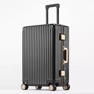 High quality ABS zipper travel luggage waterproof custom logo trolley case low MOQ portable hard shell