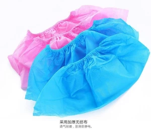 Factory wholesale Covers Disposable Shoes Anti Skid PP Nonwoven Surgical Shoe Cover Medic Hospital