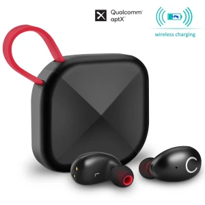 B6 True Wireless Earbuds with Wireless Charging Case IPX8 Waterproof TWS Stereo Headphones in-Ear Built-in Mic Headset Premium Sound with Deep Bass for Sport