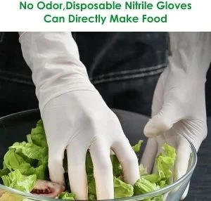 White Vinyl Gloves Disposable Gloves Powder Free Gloves