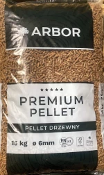 Certified wood pellets class A1 EN PLUS, 6 mm
