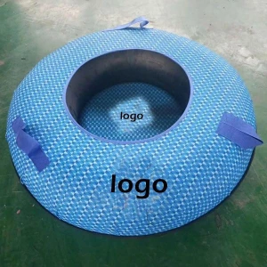 Inflatable Snow Tube Heavy Duty Durable Hard Bottom for Winter Fun