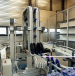 Flexible chain bottle clamp mobile conveyor