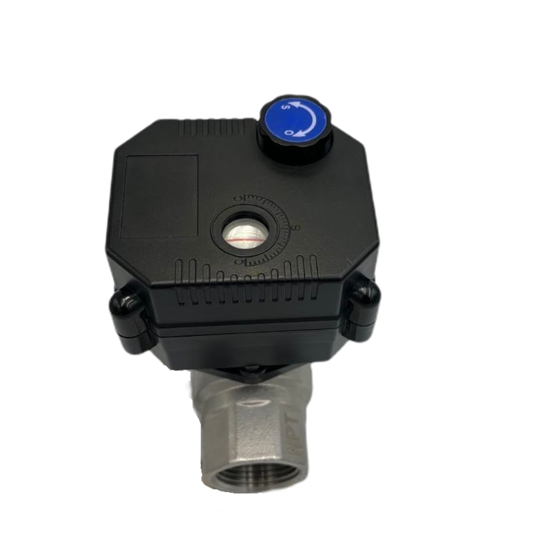 Buy Stainless Steel Brass Motorized Flow Control Valve 12v Electric ...