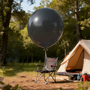 72-Inch Big Black Balloons, Suitable For Modern Luxury Weddings, Fashion Show Decor, Artist Photo Shoots,
