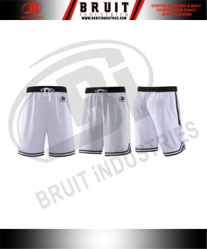 Sublimation Plain 100% Polyester Street Wear Sets  Gym Blank Basketball Custom Mesh Men'S Shorts