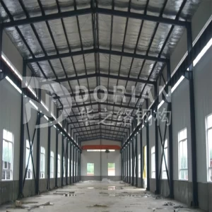 factory price H-type welded Prefab steel structure buildings/prefabricated hangar