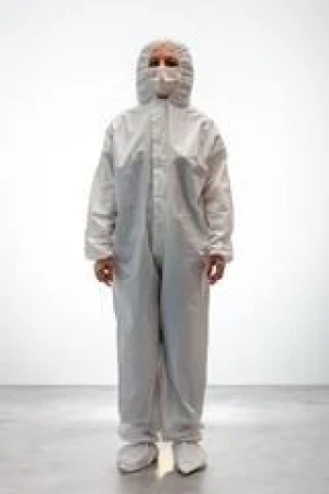 Reusable Protective Suit, in Polyester-Cotton (50:50), white, washable - CE Certified