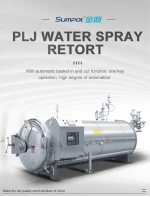 Food Sterlization For Water Spray Retort