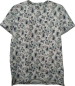Men's 100% Cotton AOP Short Sleeve Round Neck T-Shirt