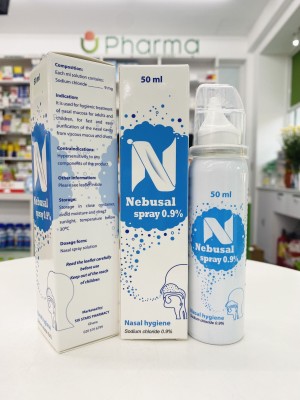 Saline spray solution for daily hygiene - Isotonic sodium chloride nasal spray in BOV packing