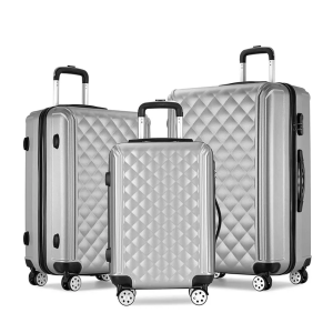 Wholesale Custom Suitcases 3 Piece Luggage Set Aluminum Trolley Luggage & Travel Bags